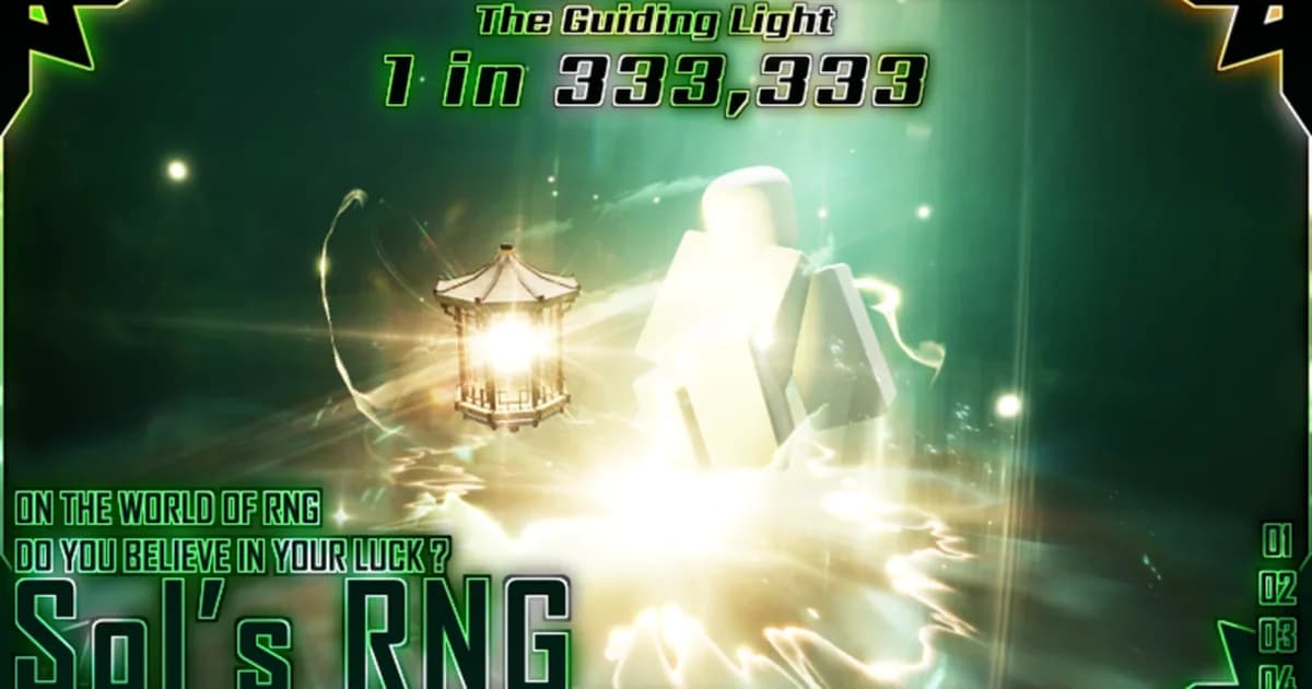Preview: Sol's RNG Beginner Guide: Auras, Biomes, Luck and Gear (Game Guides)