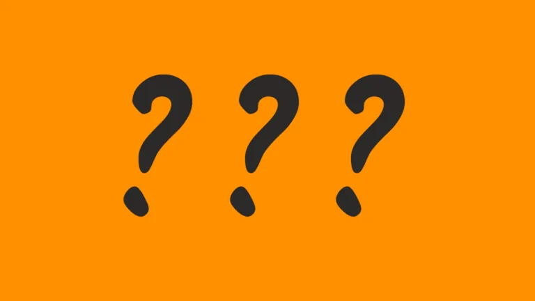 An orange card with three large question marks, the art for the game's HALLOWEEN BEGINS event listing
