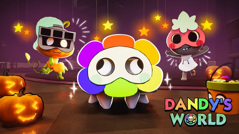 Official Dandy's World thumbnail with pumpkins